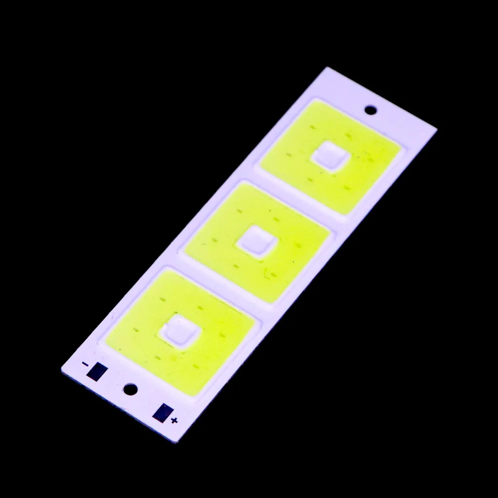 3.7v - 4V Big and small square shape COB led light [ Color - Cool White ]