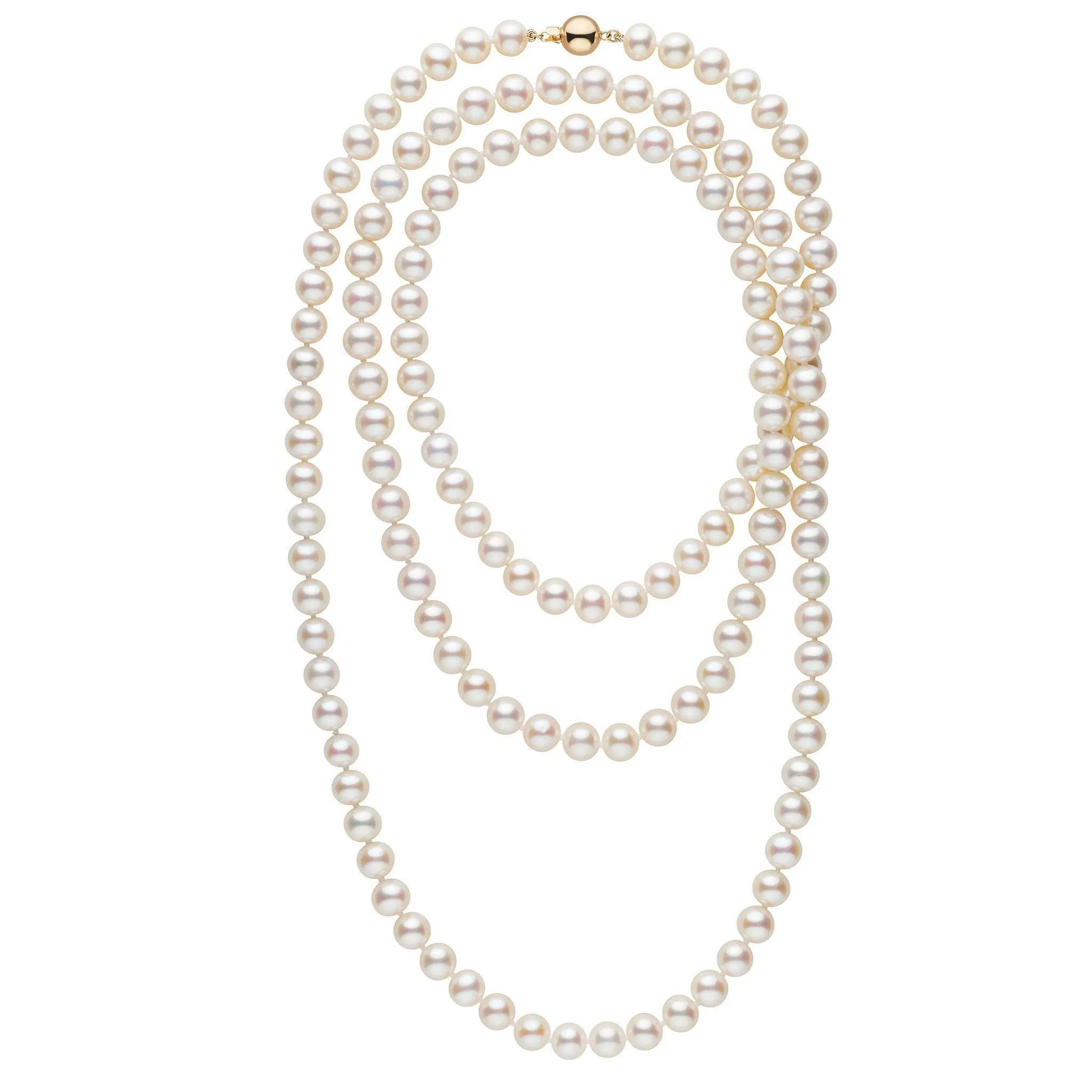 52-inch 8.5-9.5 mm AAA White Freshwater Pearl Necklace