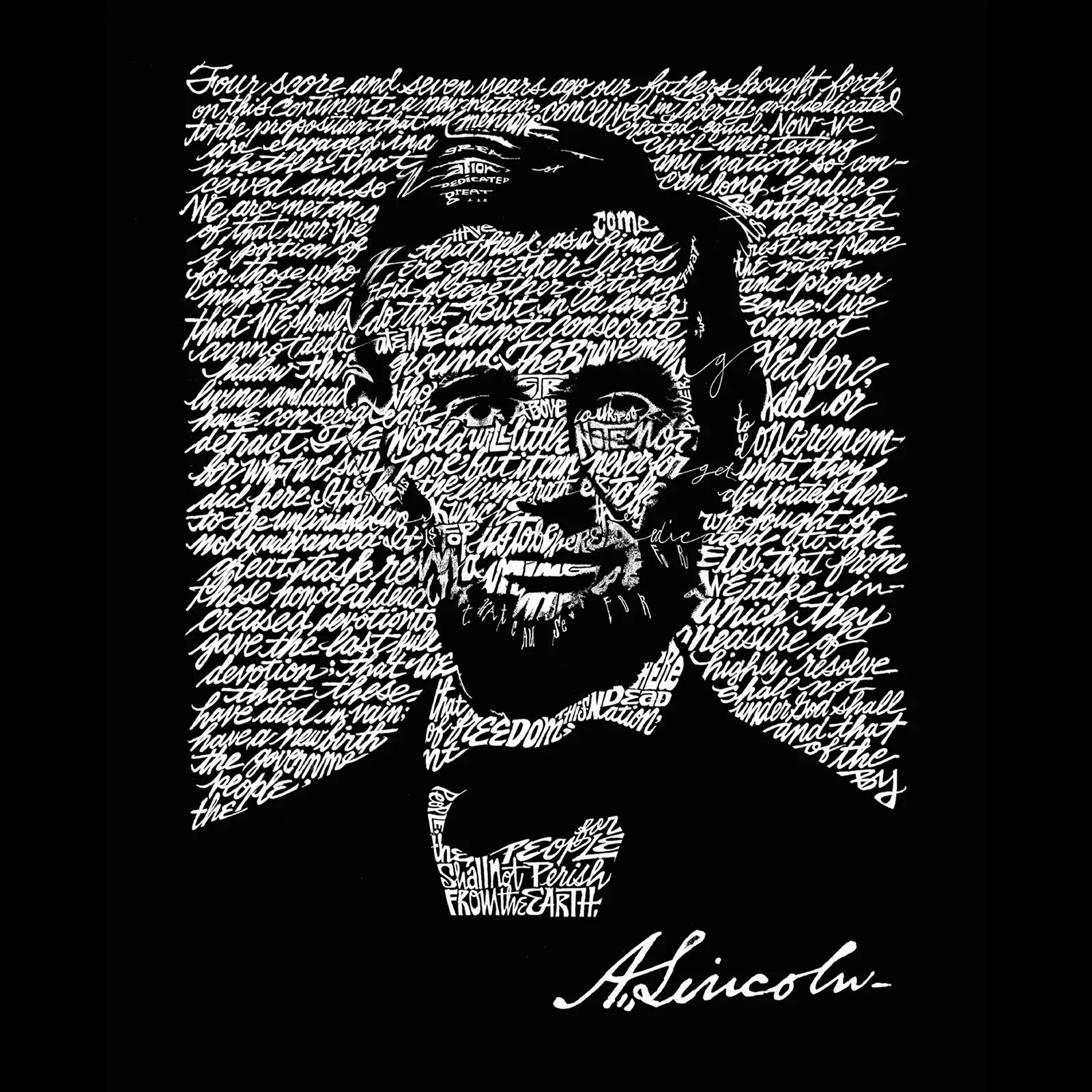 Abe Lincoln Gettysburg Address T-Shirt