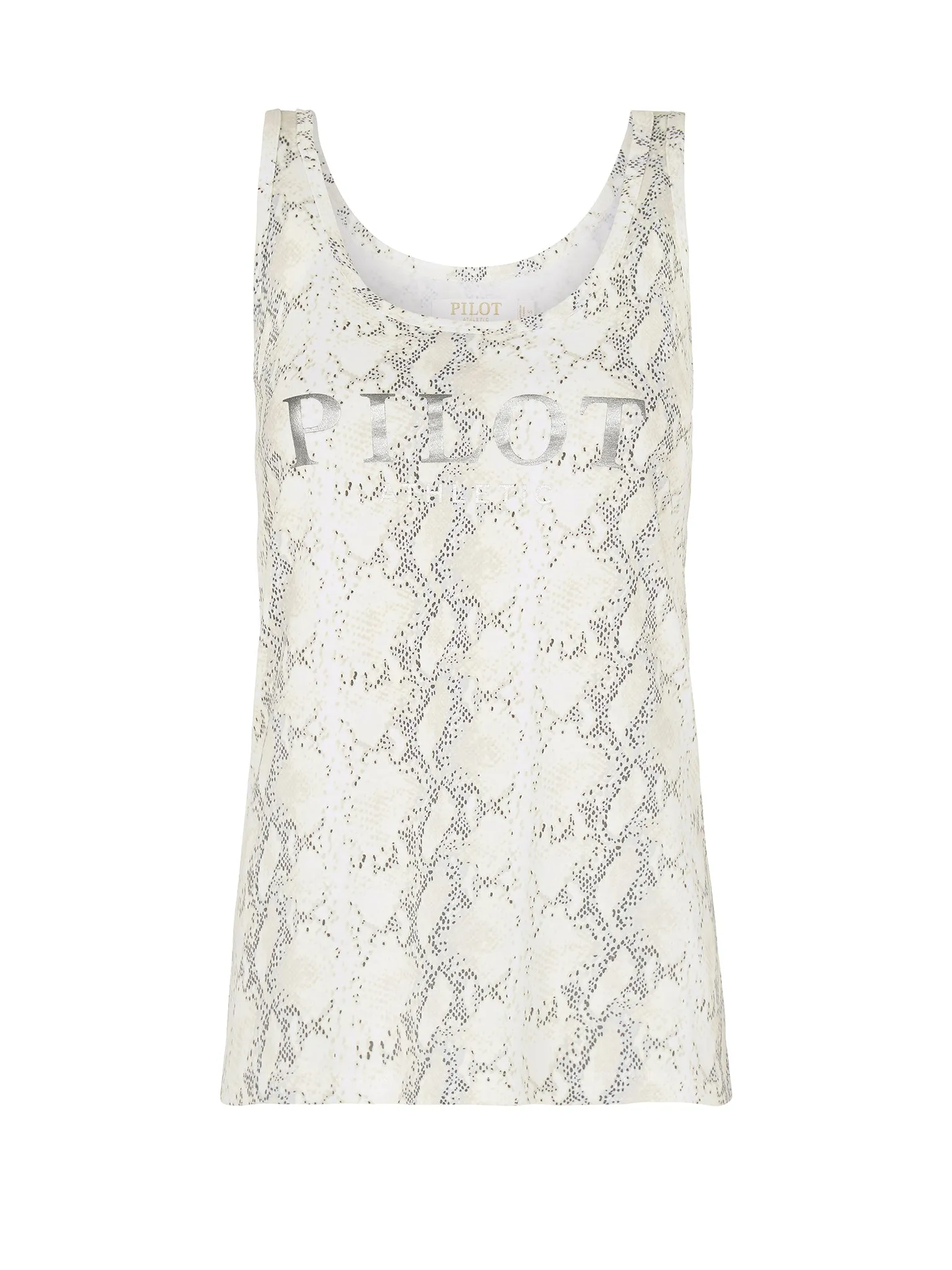 AMELIA SNAKE SKIN LOGO SINGLET