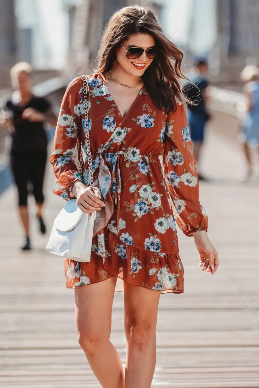 Annie Floral Wrap Dress