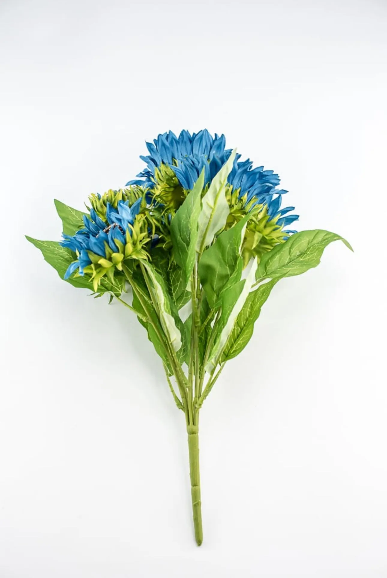 Artificial Sunflower flower bush - blue