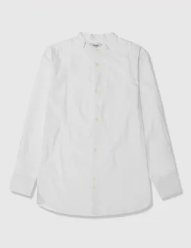 Bellfield Principle Longline Grandad Shirt - White