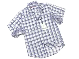 Boy's Sport Shirt 21279 White Check