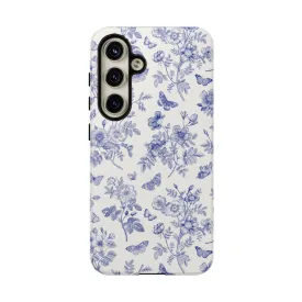 Butterfly Garden | Blue Cottagecore Case