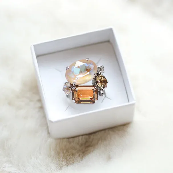 Caroline Svedbom Carolina Ring Topaz Combo