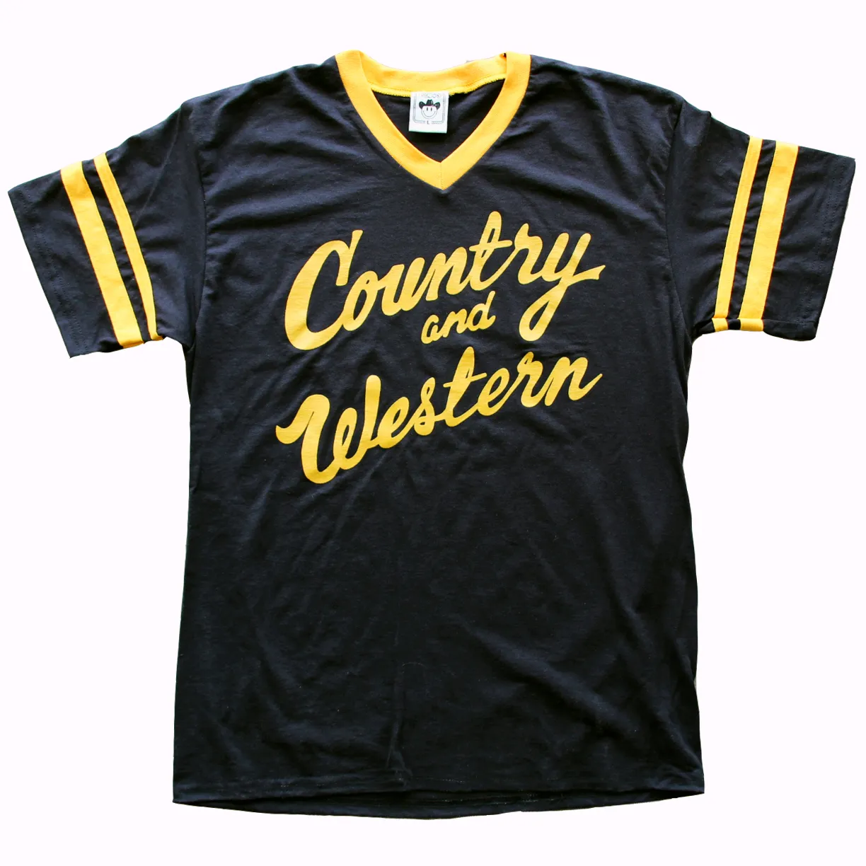 Country & Western Black Jersey Unisex Tee