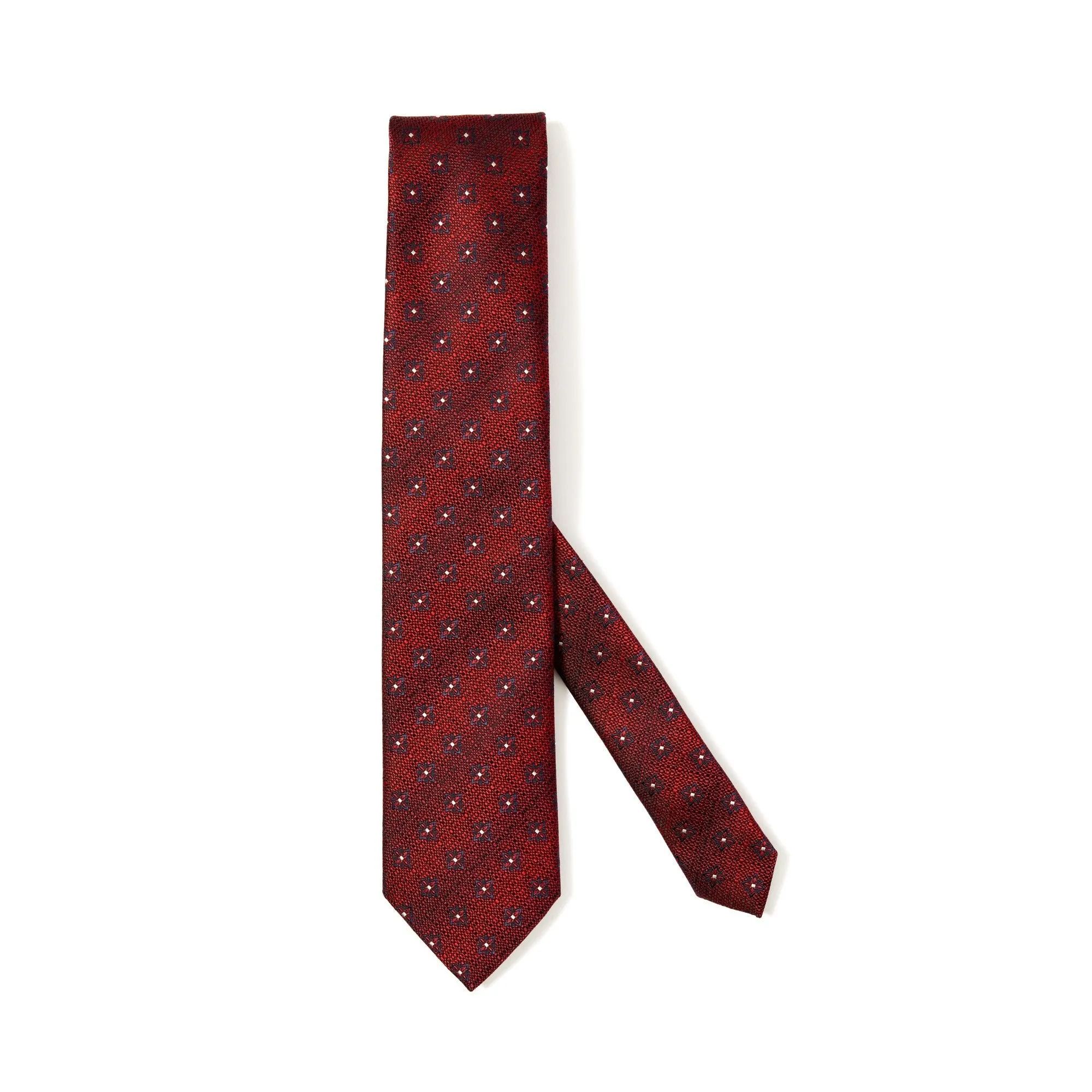 ERMENEGILDO ZEGNA Printed Degrade Tie DARK RED