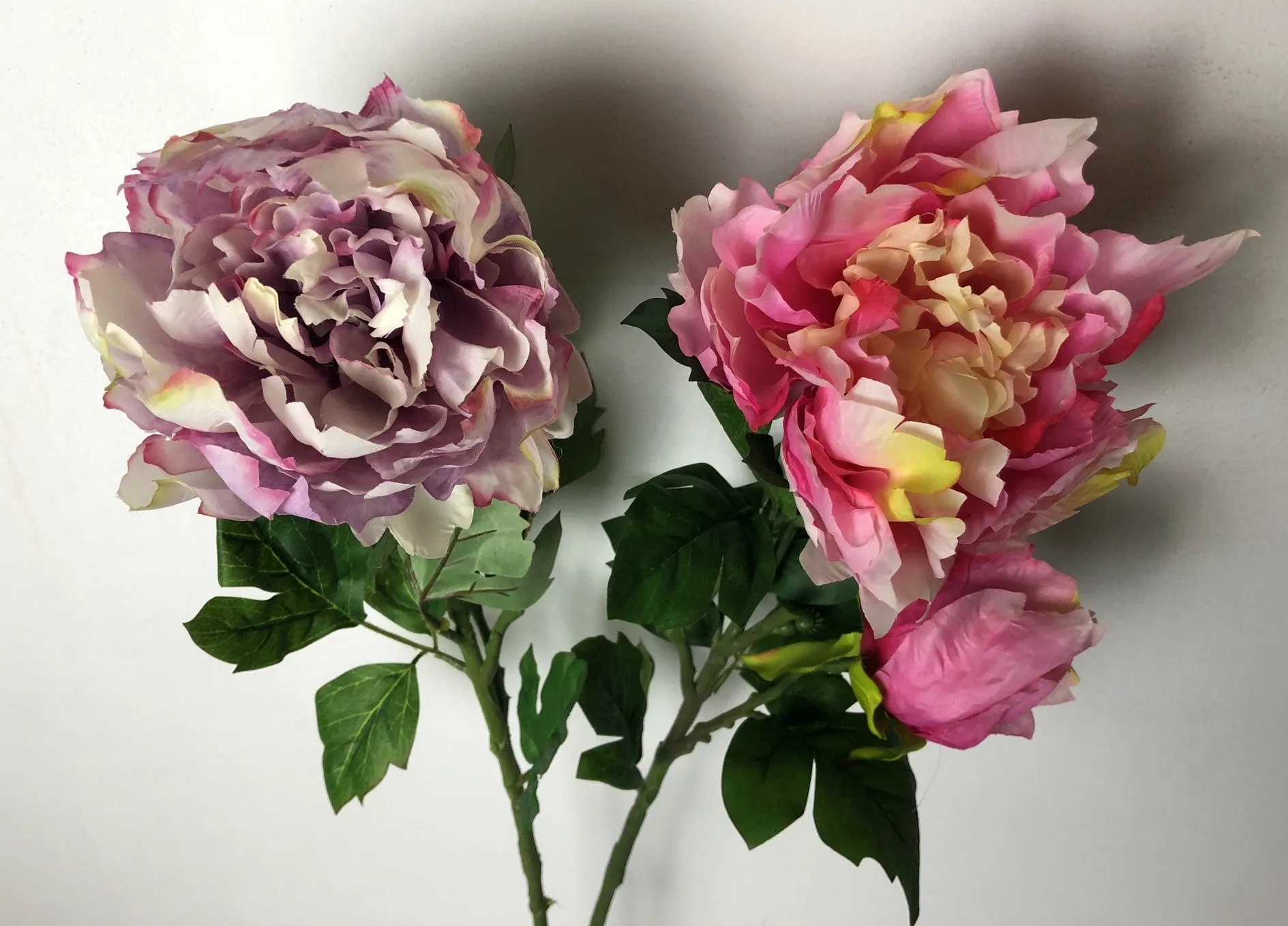 F0055 Peony Single Stem 95cm Mauve / Pink