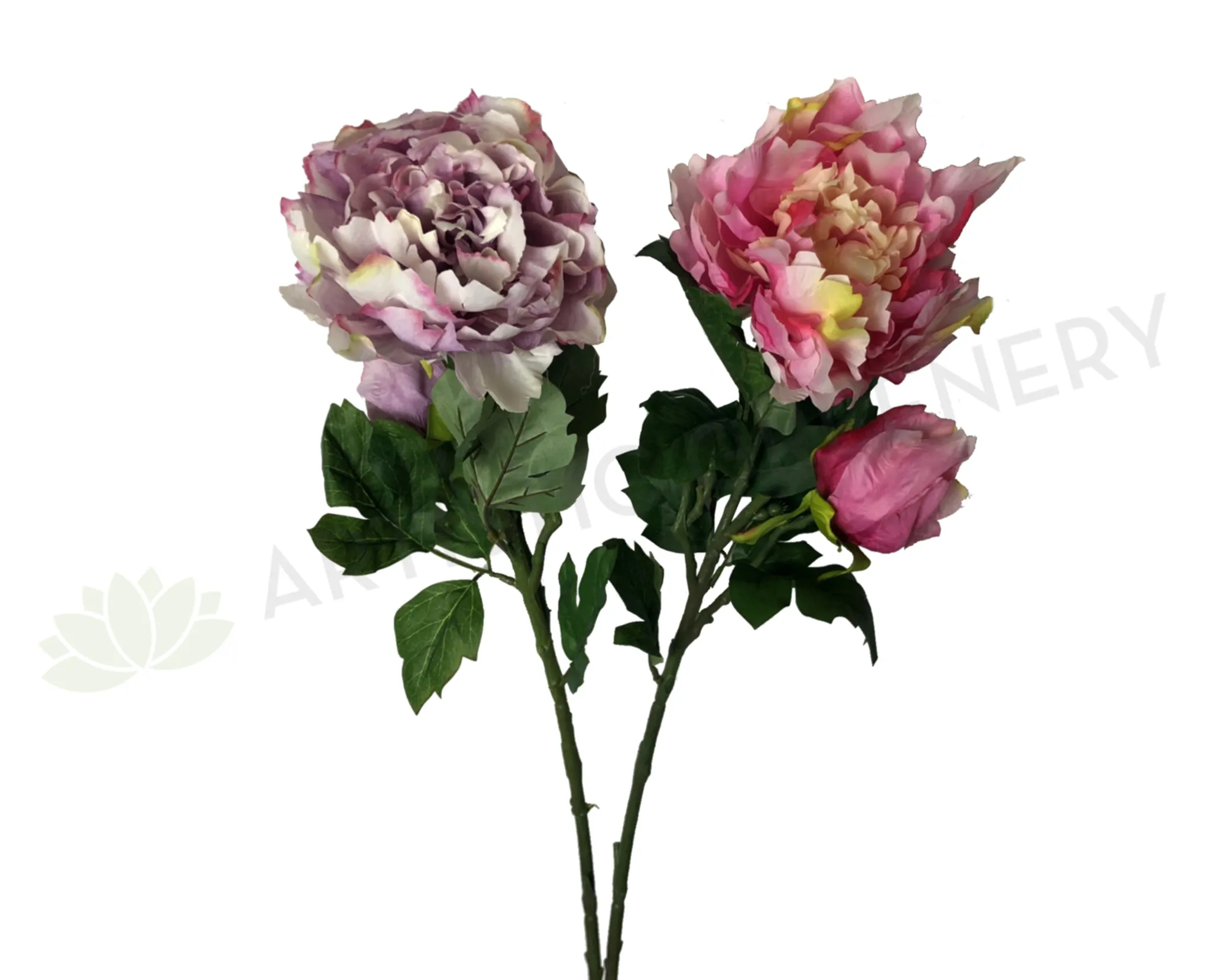 F0055 Peony Single Stem 95cm Mauve / Pink