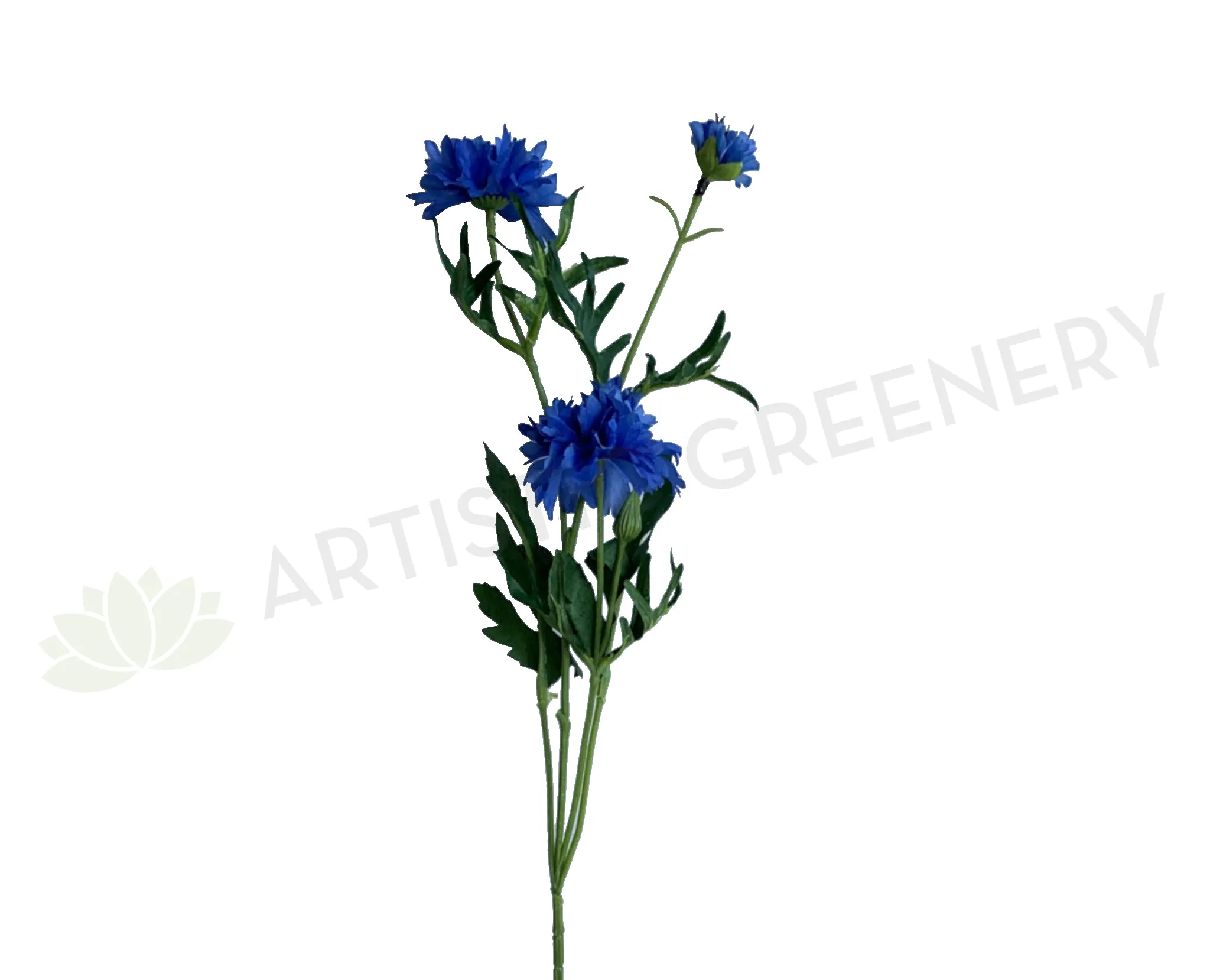 F0153 Corn Flower Spray 71cm Blue