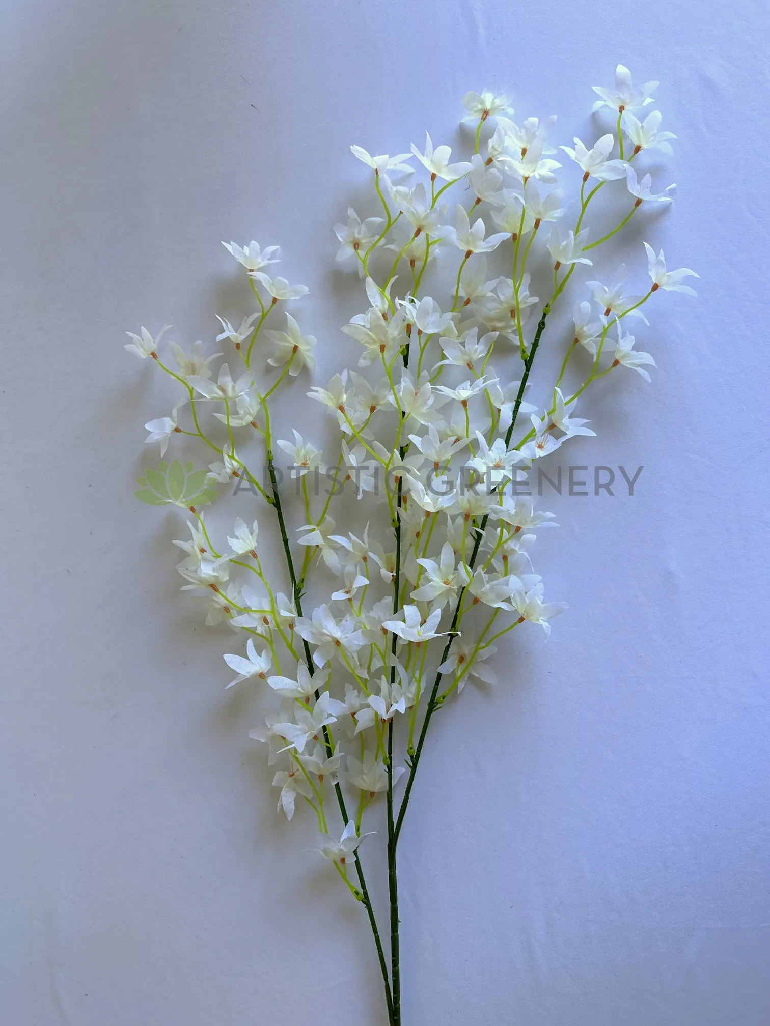 F0319-S90 Spring Flower Spray 116cm WHITE (SPECIAL)