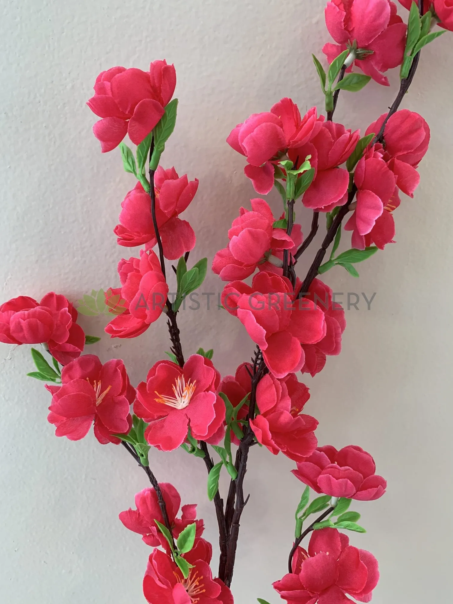 F0324 Cherry Blossom Spray 95cm Bright Pink