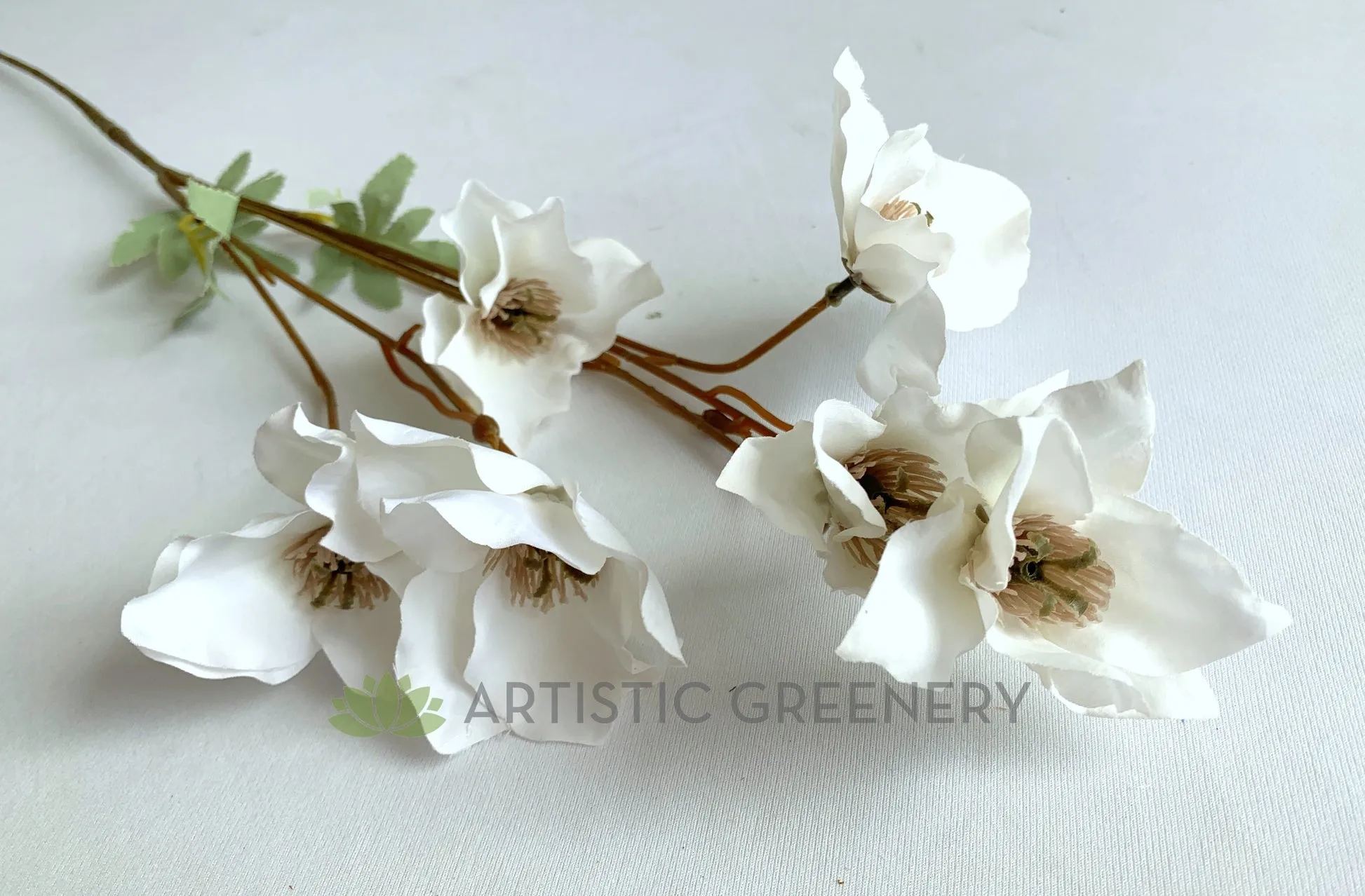 F0346 Hellebore Spray 79cm White