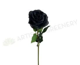 F0370 Black Rose Stem 45cm