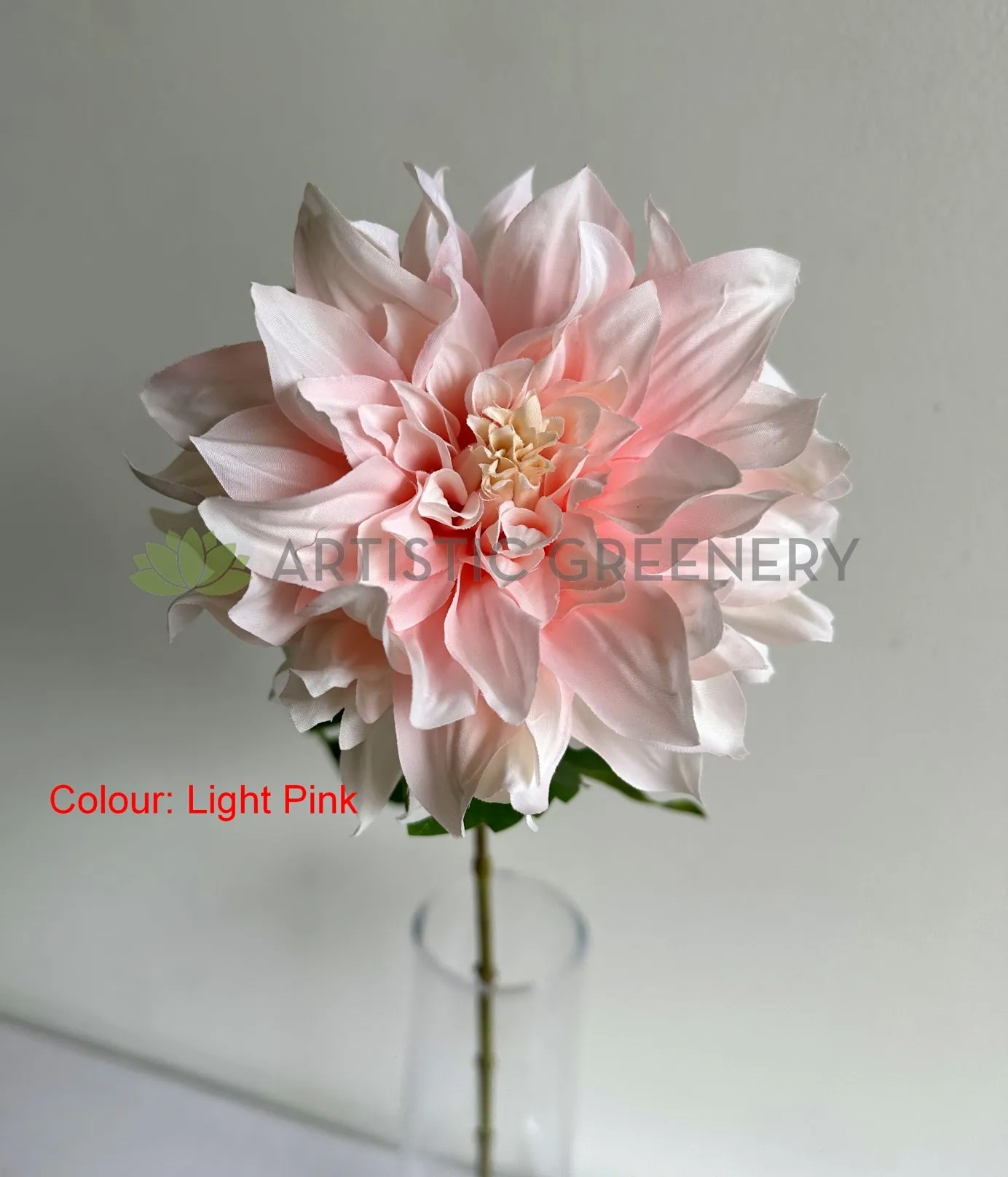 F0387 Dahlia Single Stem 64cm Light Pink / White / Light Purple