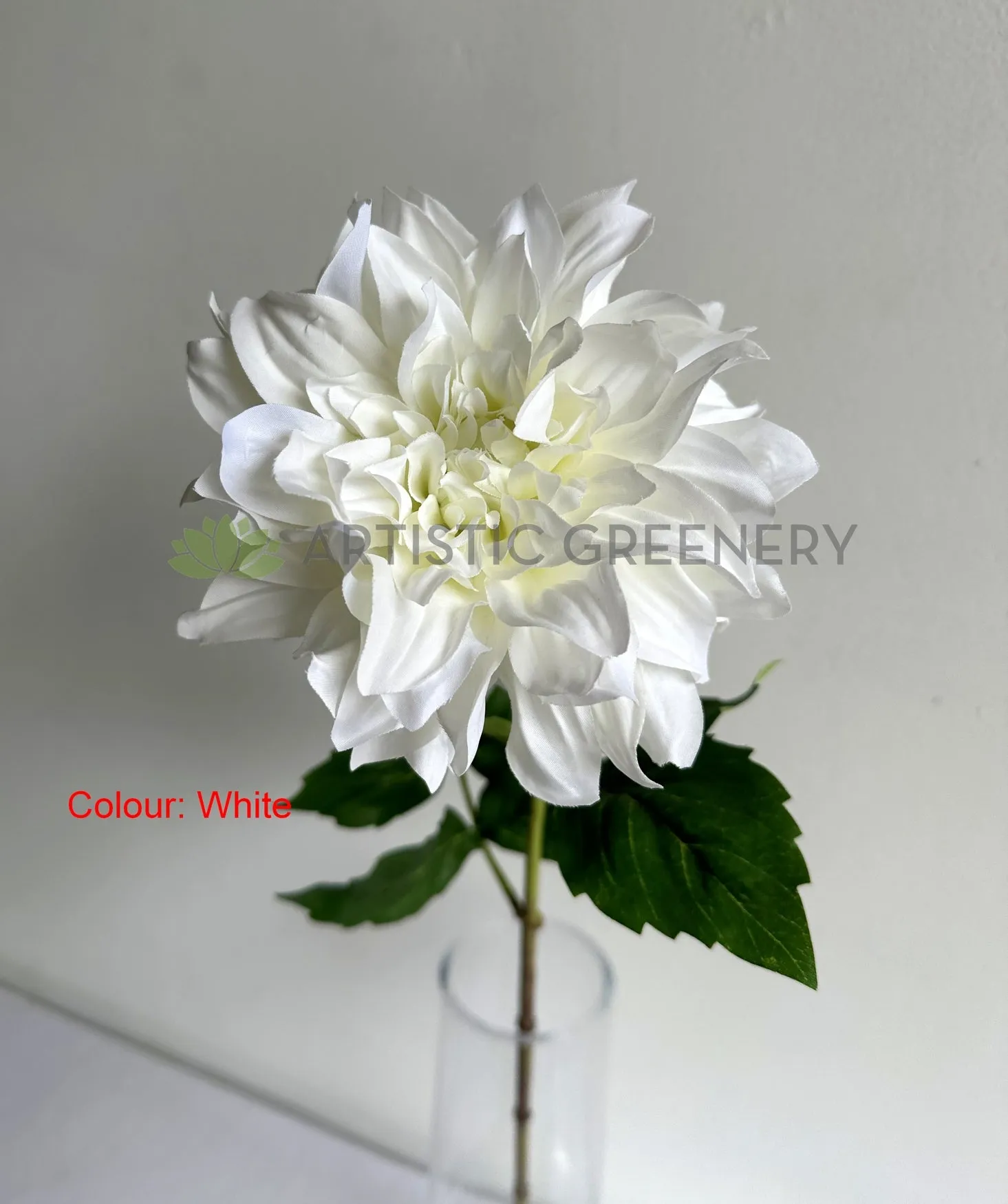 F0387 Dahlia Single Stem 64cm Light Pink / White / Light Purple