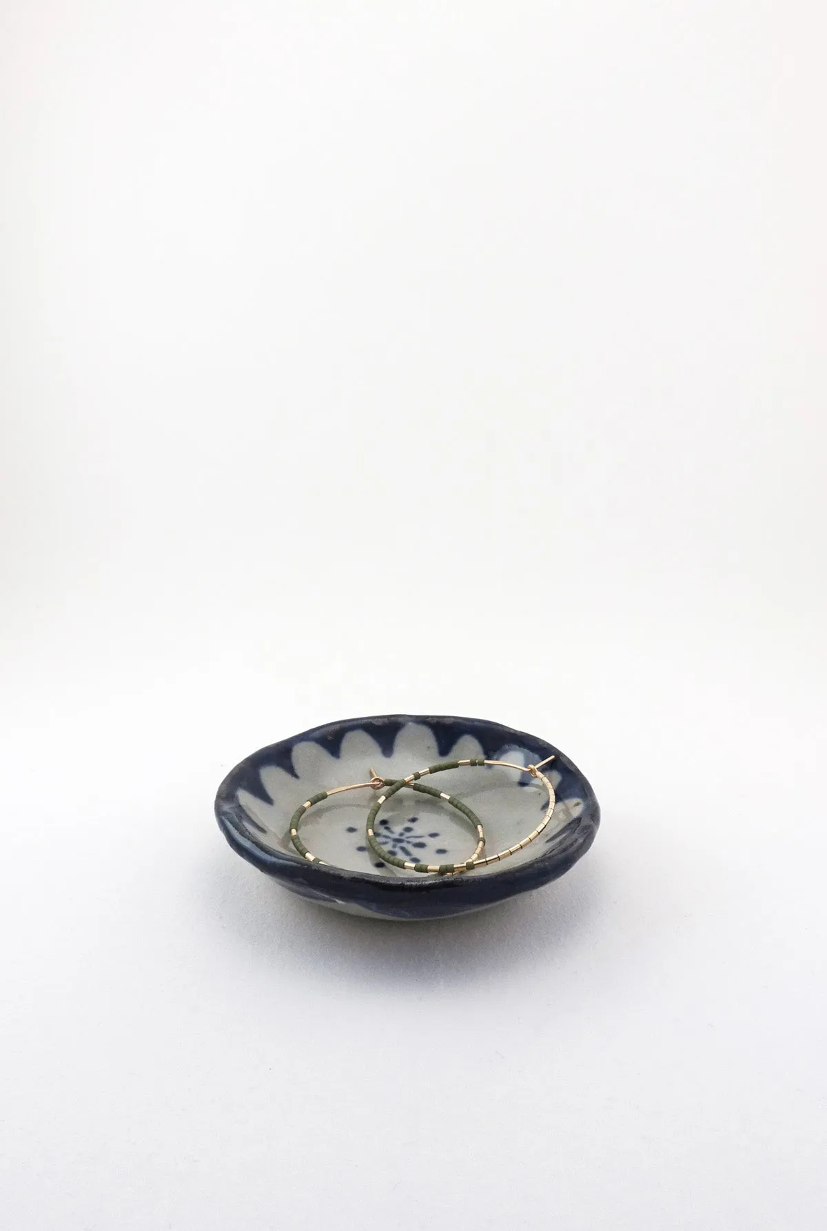 Floral Dish, Painted - Small