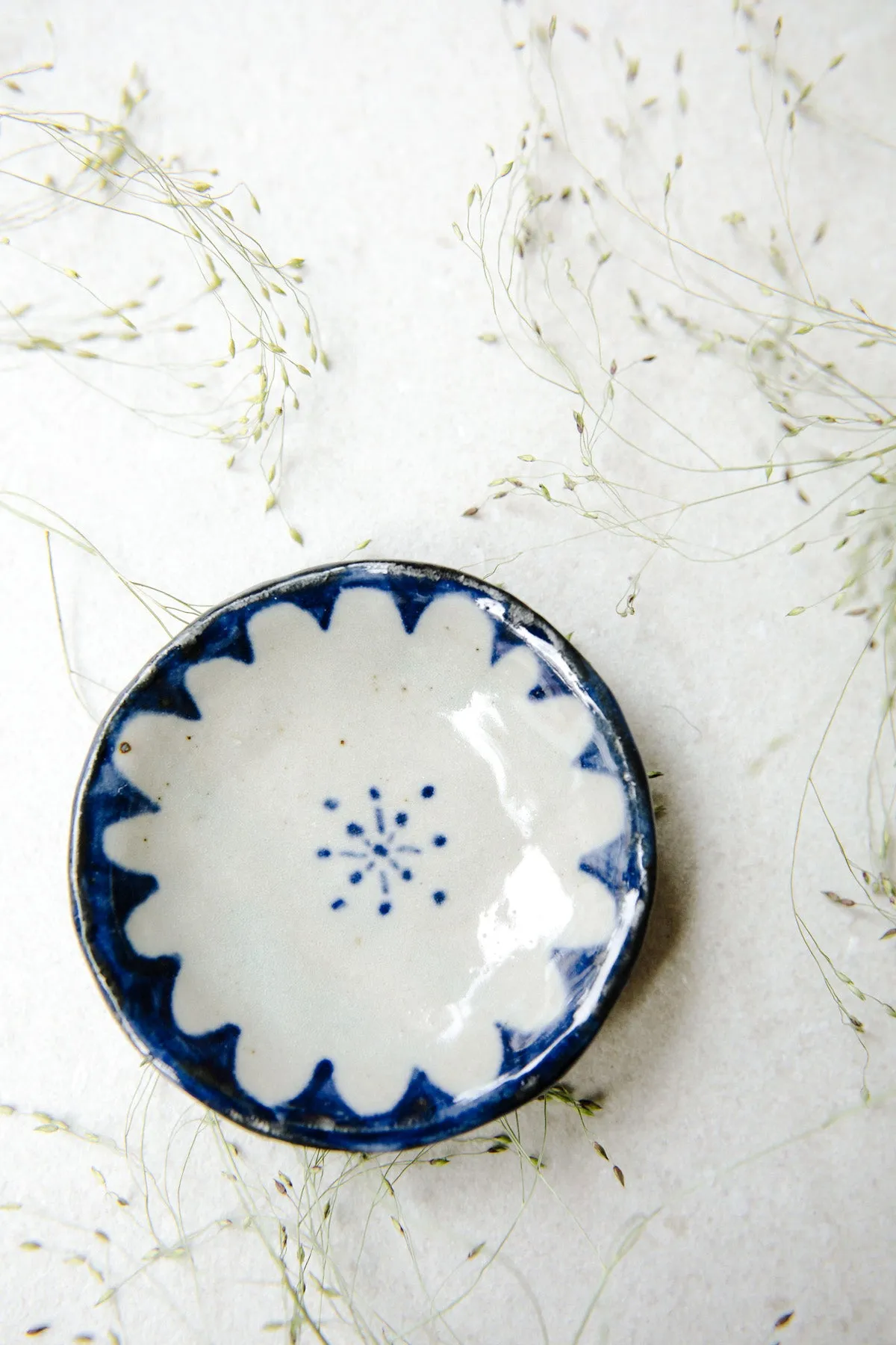 Floral Dish, Painted - Small