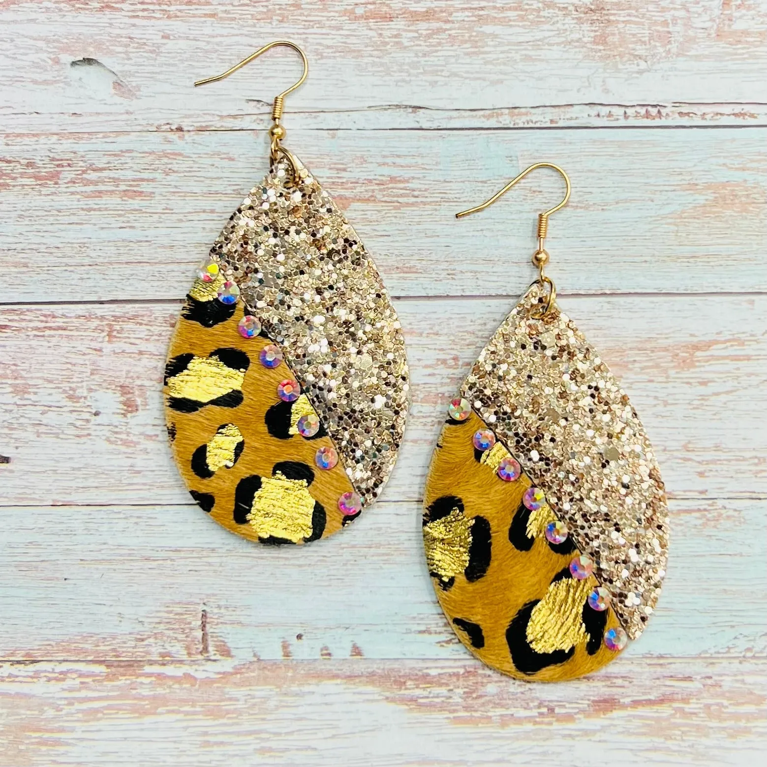 Gilded Leopard Earrings