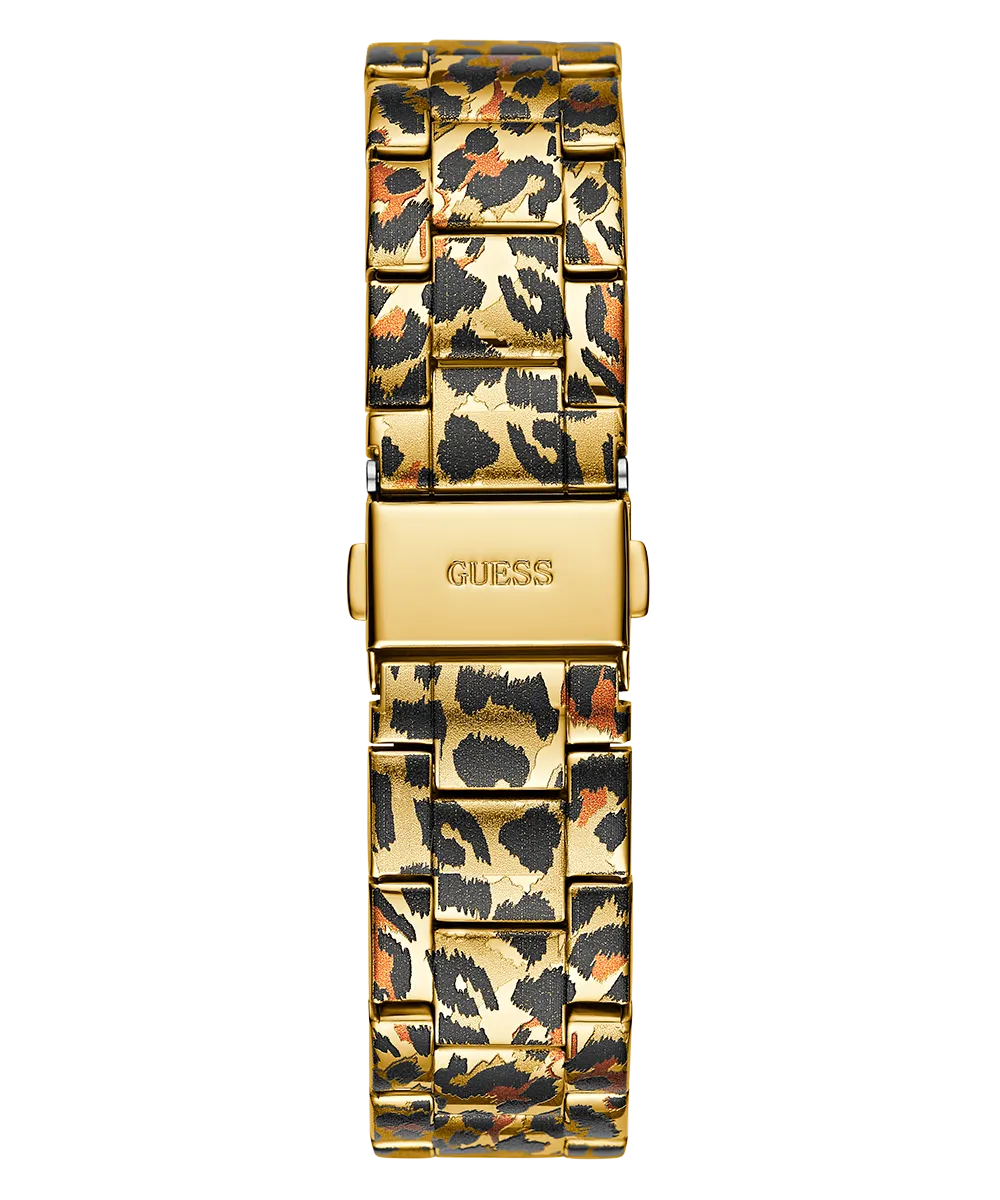 GUESS Ladies Leopard Multi-function Watch