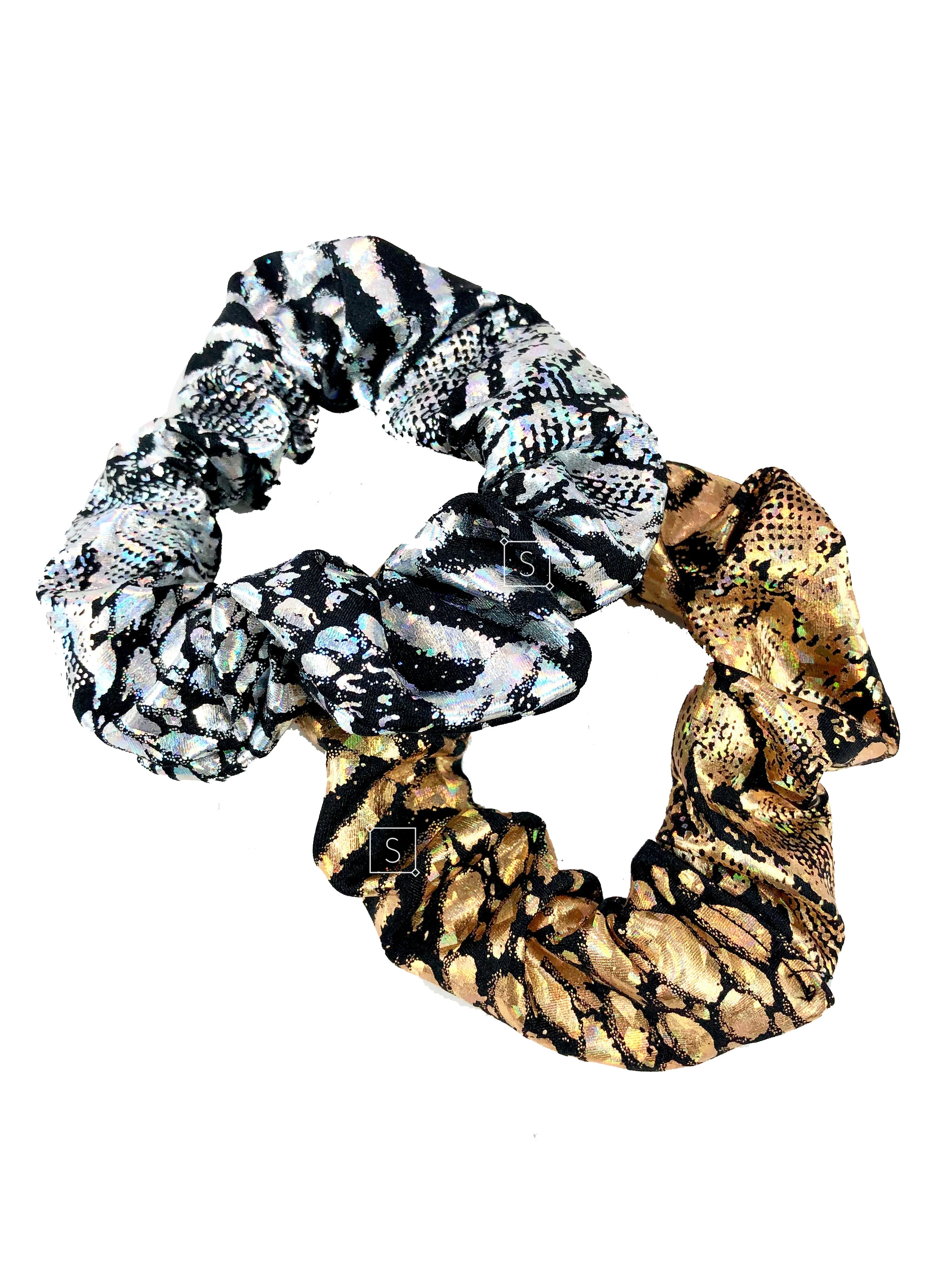 Holo Snake Skin Scrunchie