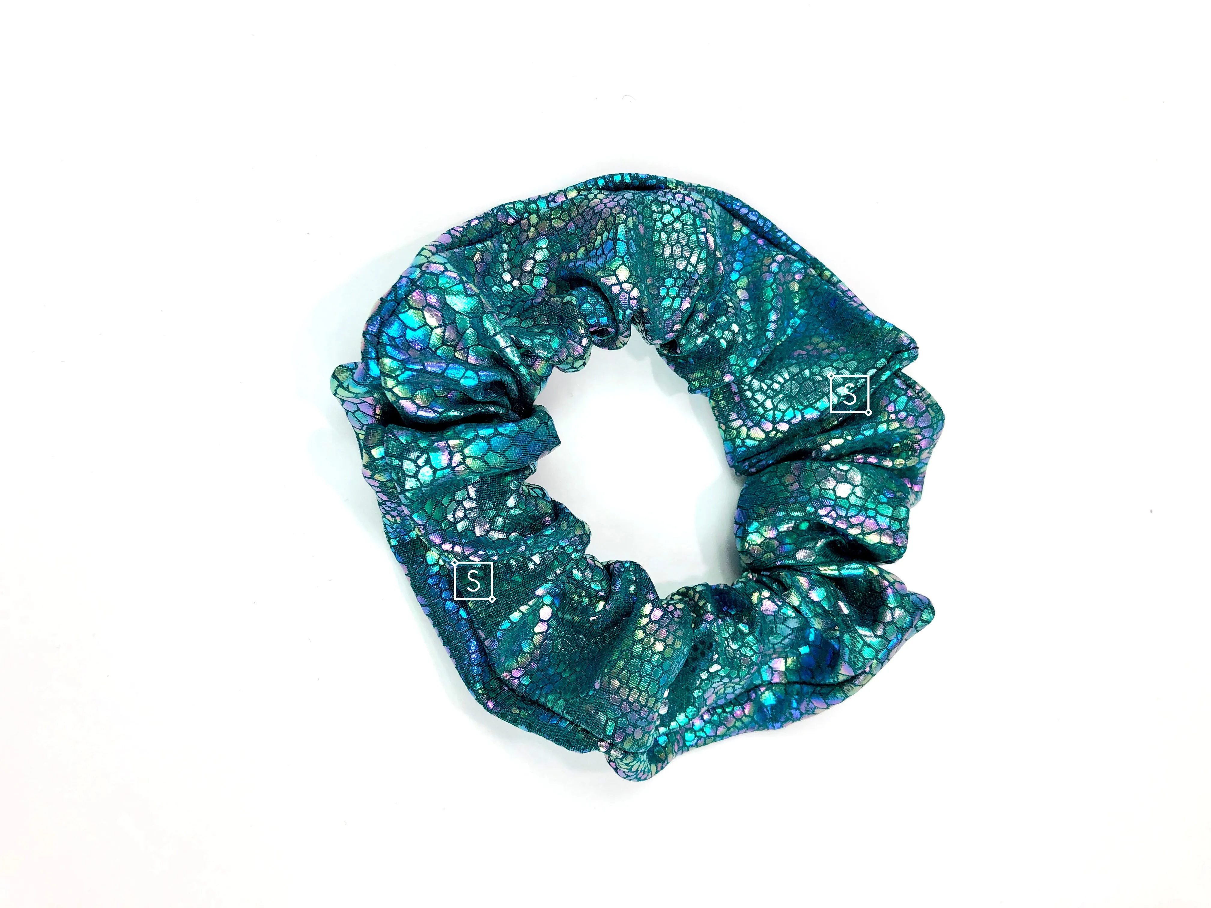 Iridescent Snake Skin Scrunchie