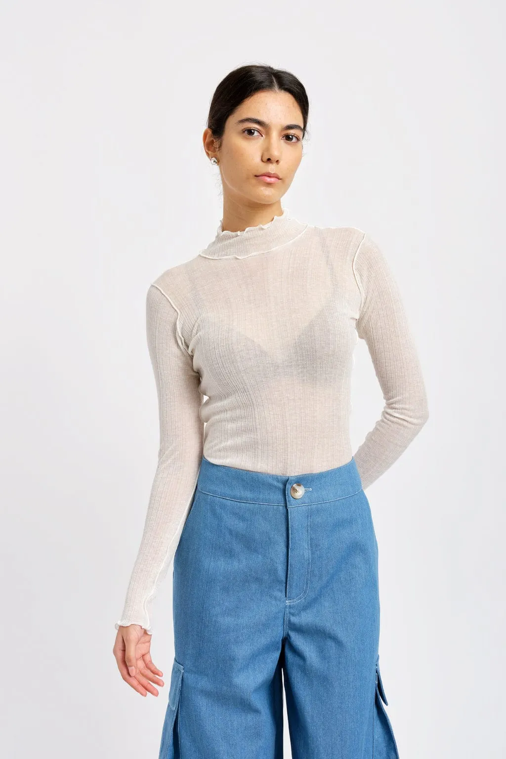 Jane Turtleneck White