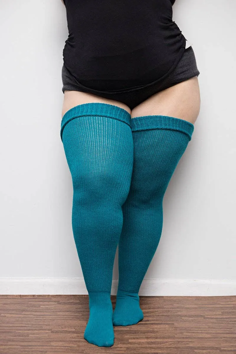 Juicy Plus-Size Thigh Socks