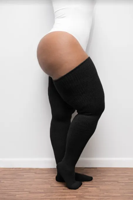 Juicy Plus-Size Thigh Socks