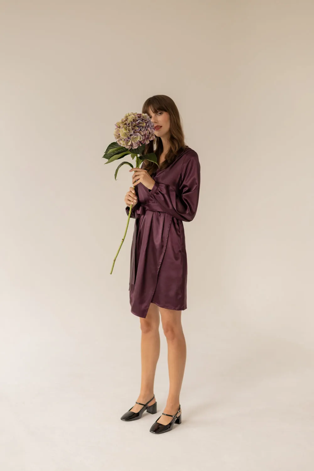 Laurel Dress Aubergine