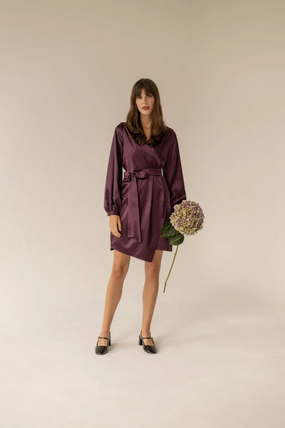 Laurel Dress Aubergine