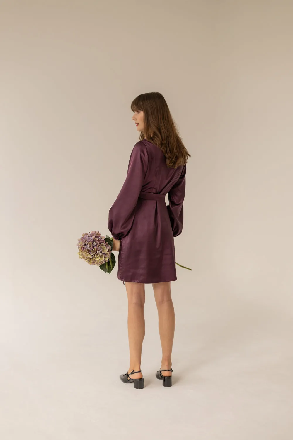 Laurel Dress Aubergine