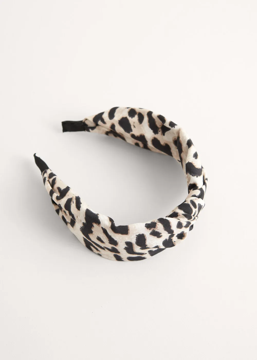 LILLIAN LEOPARD HEADBAND - WHITE