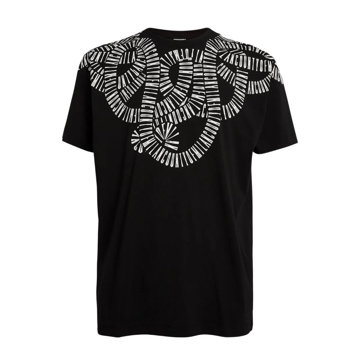 Marcelo Burlon Snake Print Wings Black T-Shirt