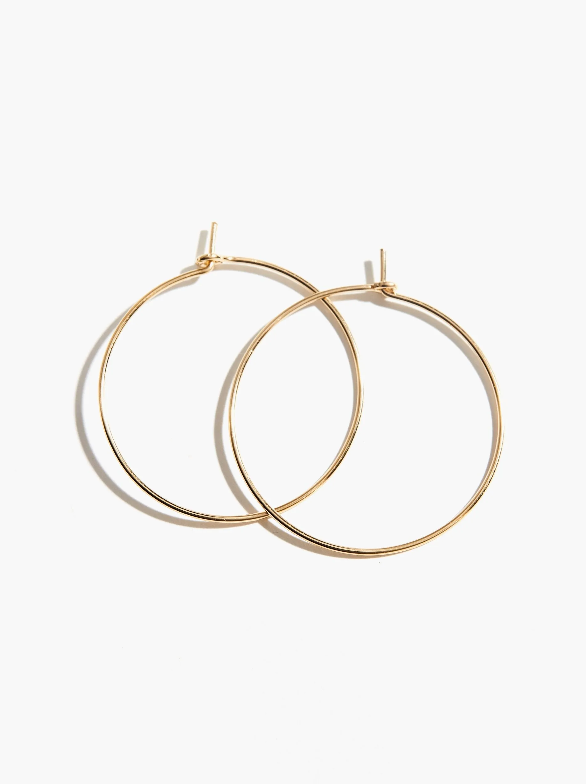 Medium Thin Hoops