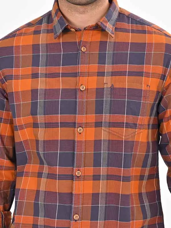 Men Checked Full Sleeve Cotton Shirt