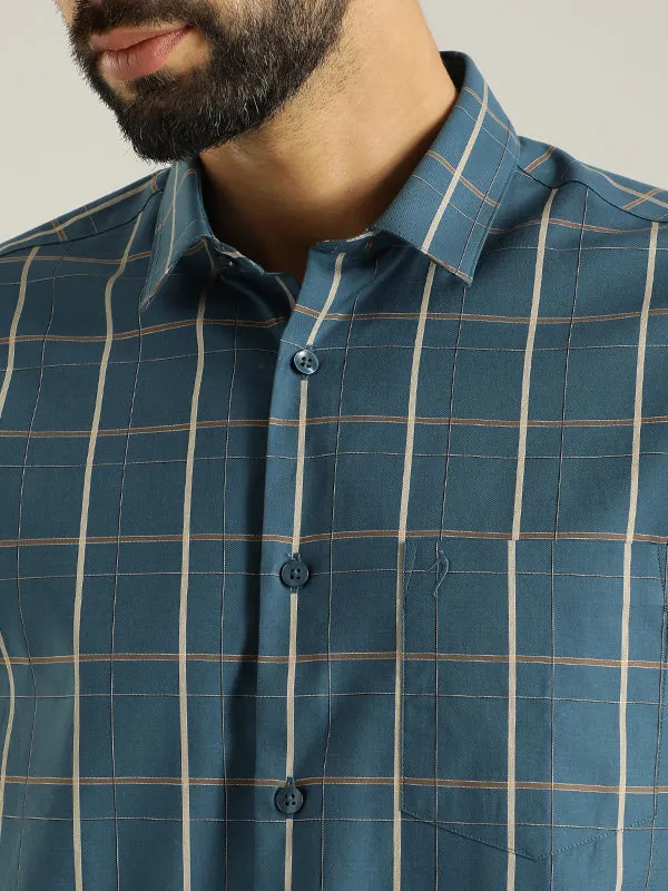 Men Checked Full Sleeve Cotton Shirt