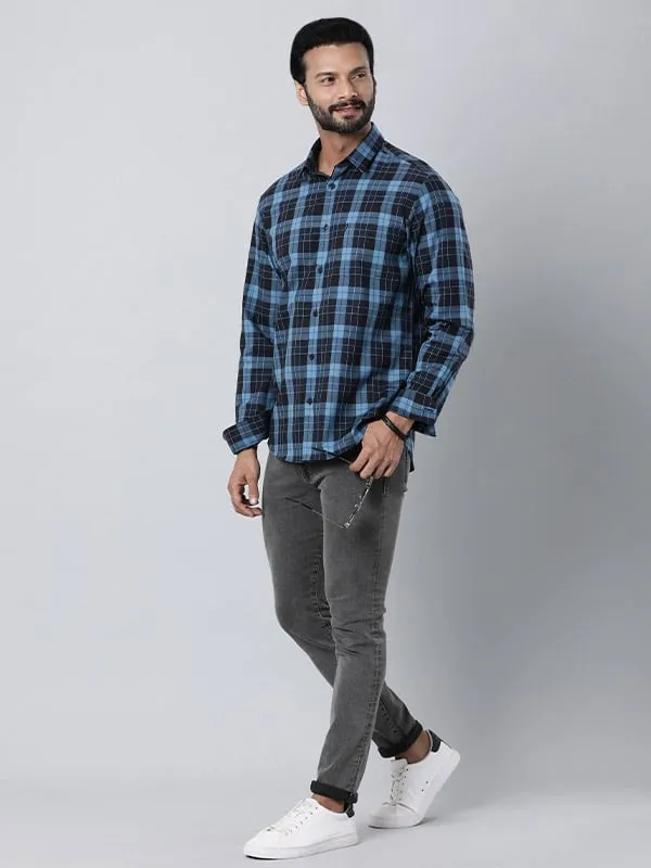 Men Checked Full Sleeve Cotton Shirt