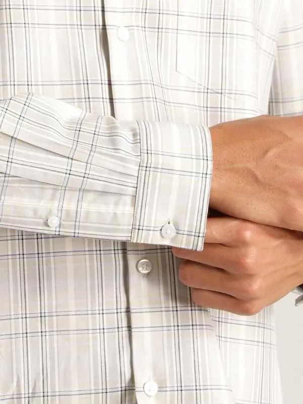 Men Checked Full Sleeve Cotton Shirt