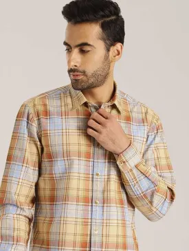 Men Checked Full Sleeve Cotton Shirt