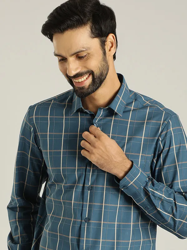 Men Checked Full Sleeve Cotton Shirt