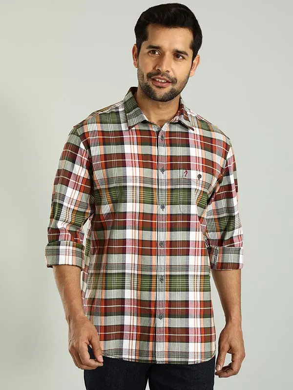 Men Checked Full Sleeve Cotton Shirt