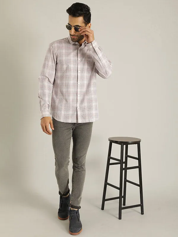 Men Checked Full Sleeve Cotton Shirt