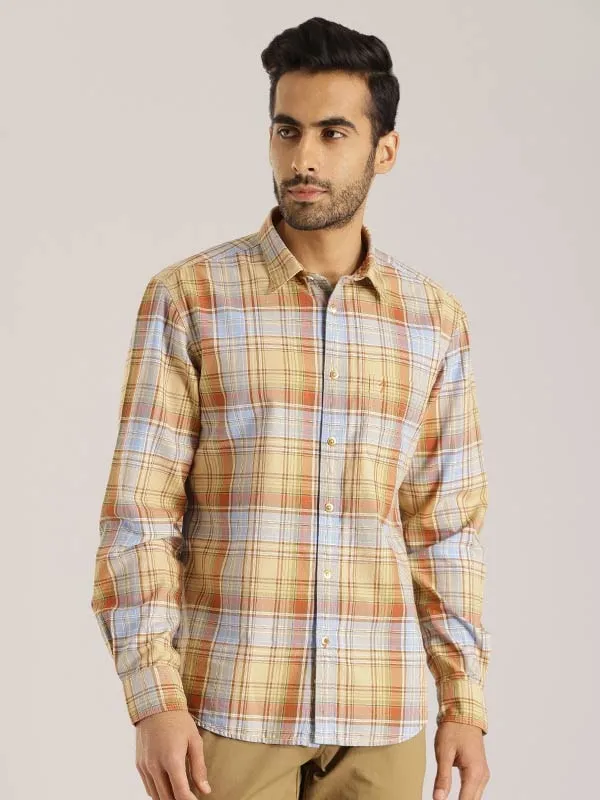 Men Checked Full Sleeve Cotton Shirt