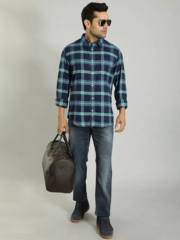 Men Checked Full Sleeve Cotton Shirt