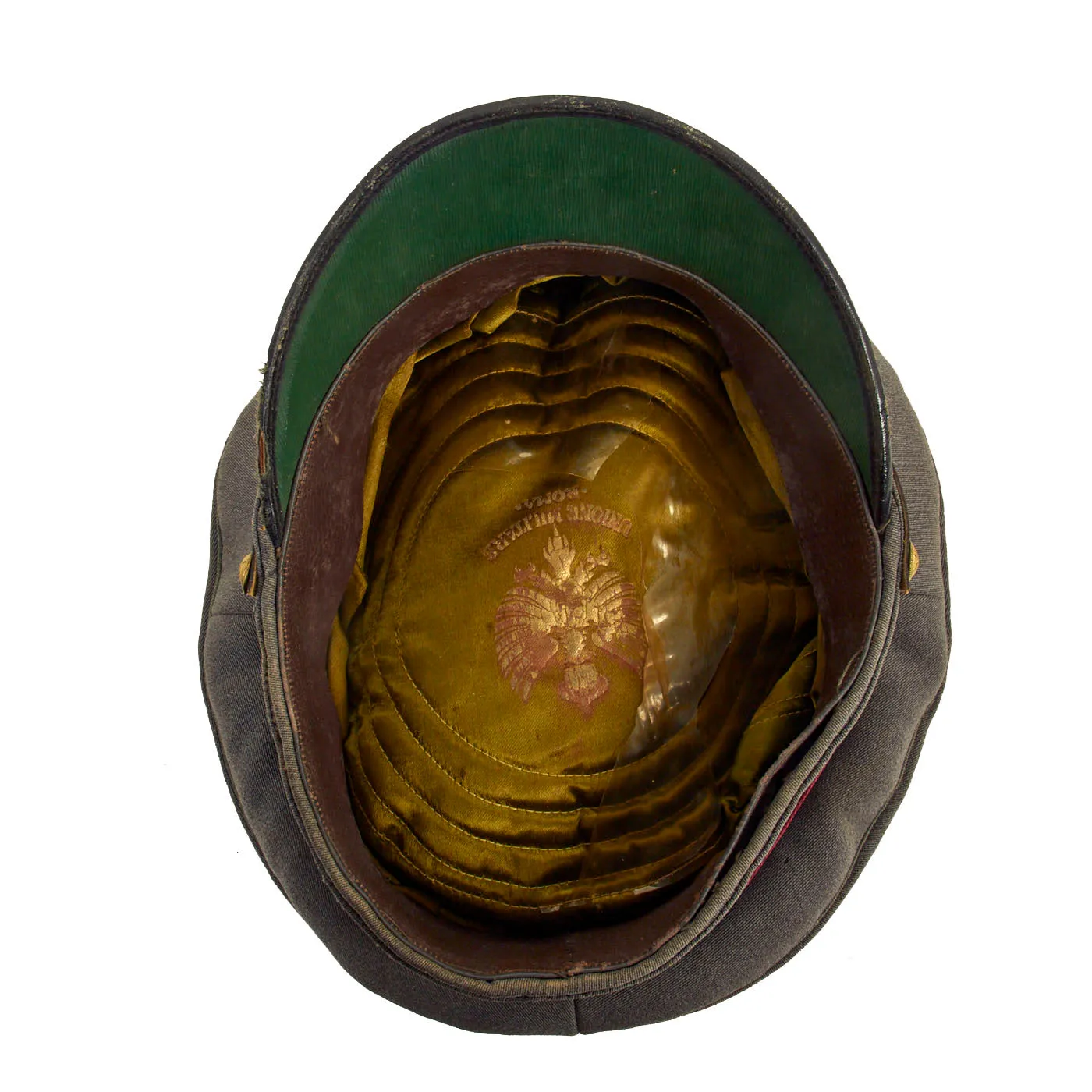 Original Italian WWII Royal Italian Army Medical Corps Officers Peaked Visor Cap by Unione Militare of Rome