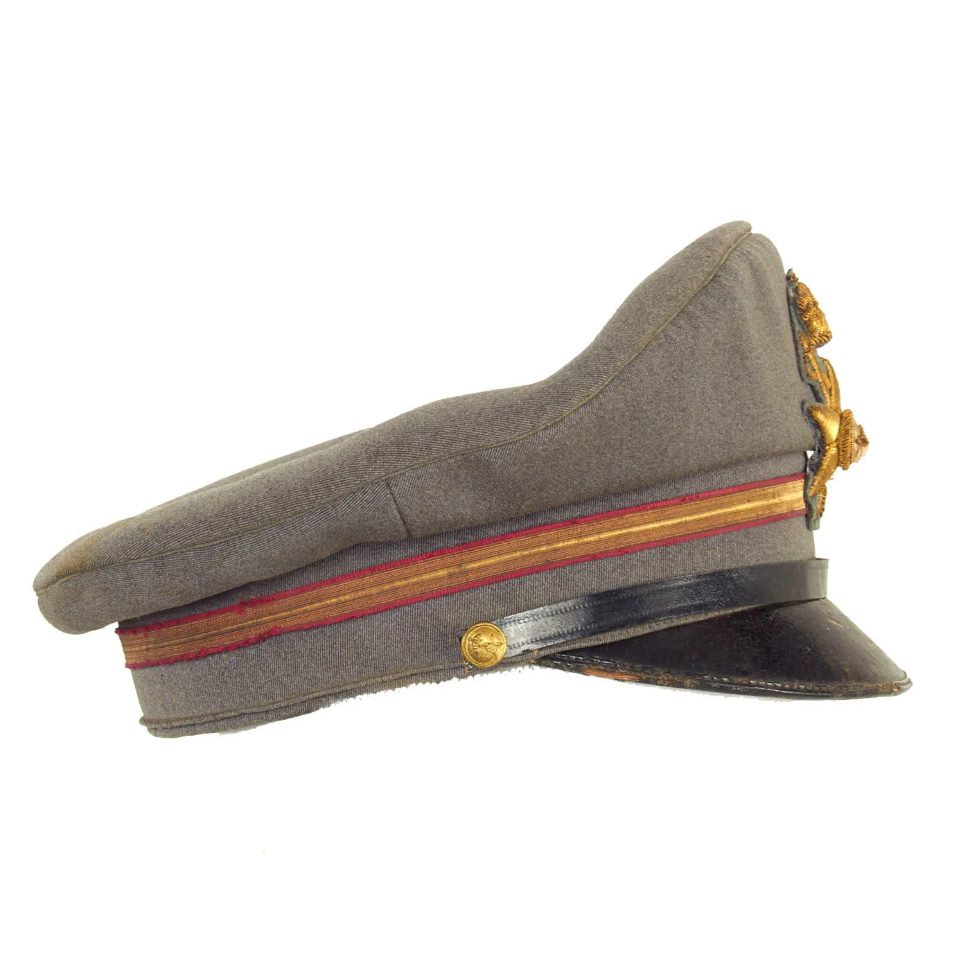 Original Italian WWII Royal Italian Army Medical Corps Officers Peaked Visor Cap by Unione Militare of Rome