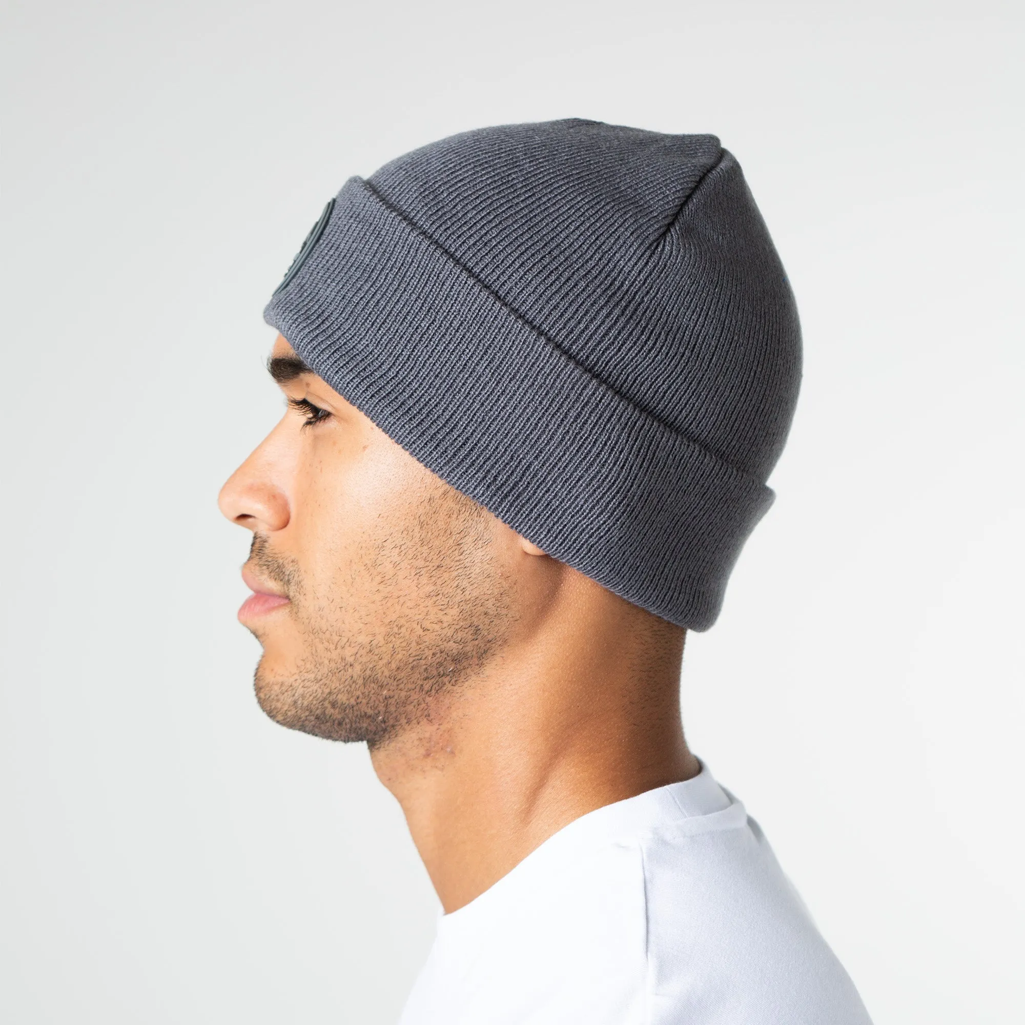 Outdoor Circle Badge Beanie | Charcoal