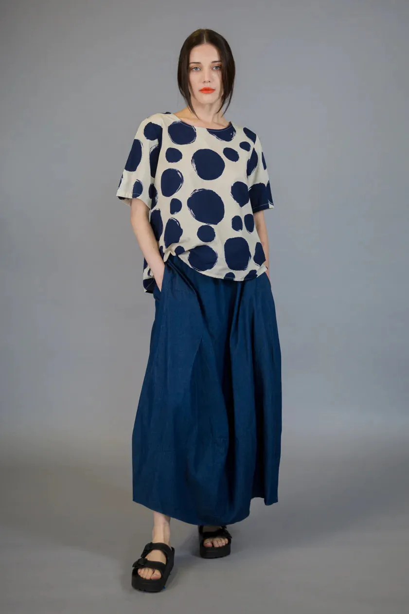 Paolo Tricot Sale, SU8191 Polka Dot Top 50% Off Regular Price